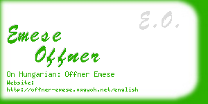 emese offner business card